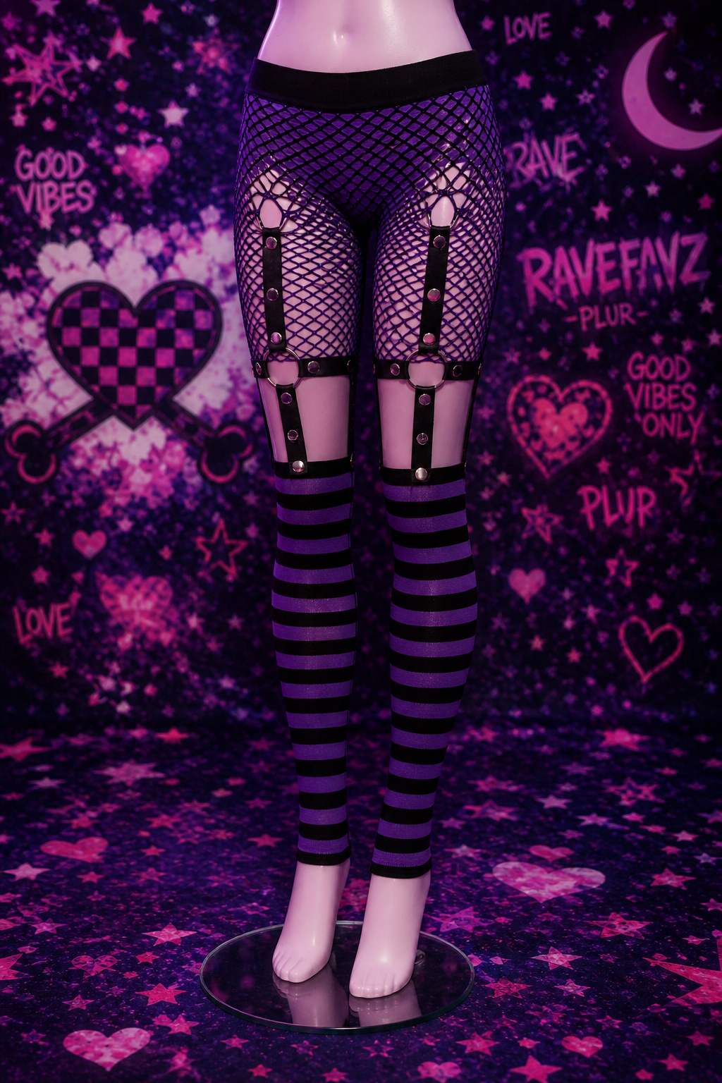Rebel Raver Harness Leggings